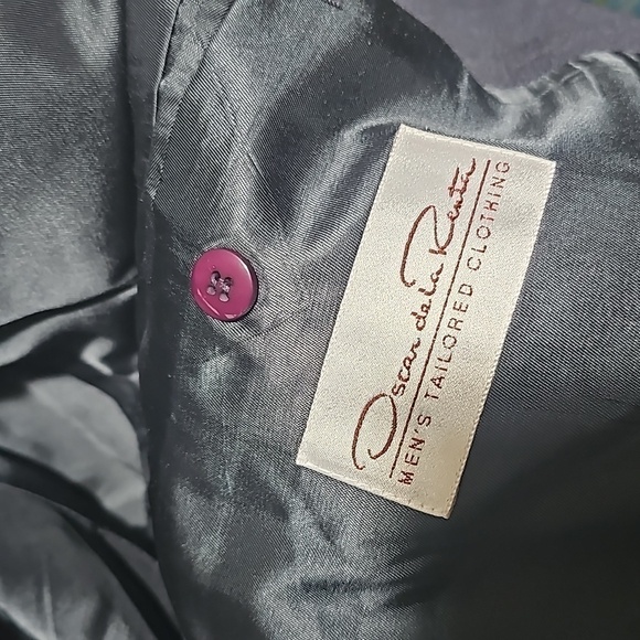 Oscar De La Renta Blazer Suit Jacket Size 42R - Picture 4 of 5